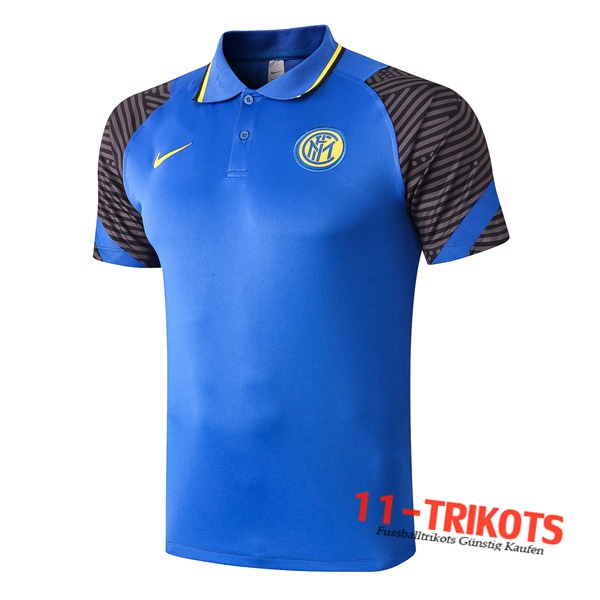 Neuestes Fussball Inter Milan Poloshirt Blau 2020/2021