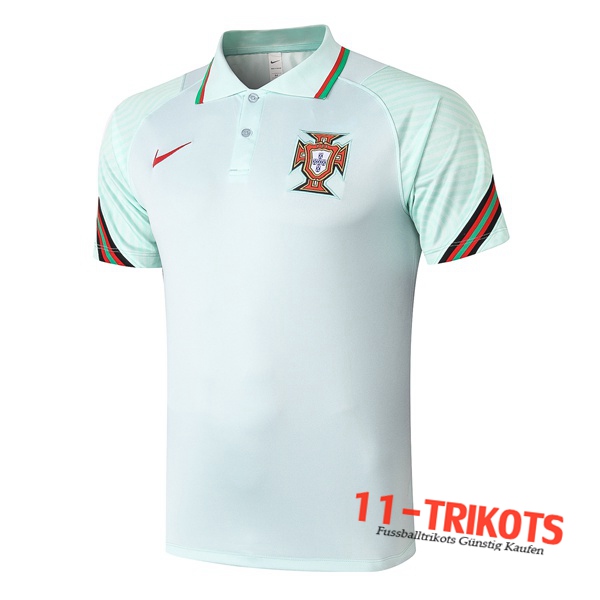 Neuestes Fussball Portugal Poloshirt Grün 2020/2021
