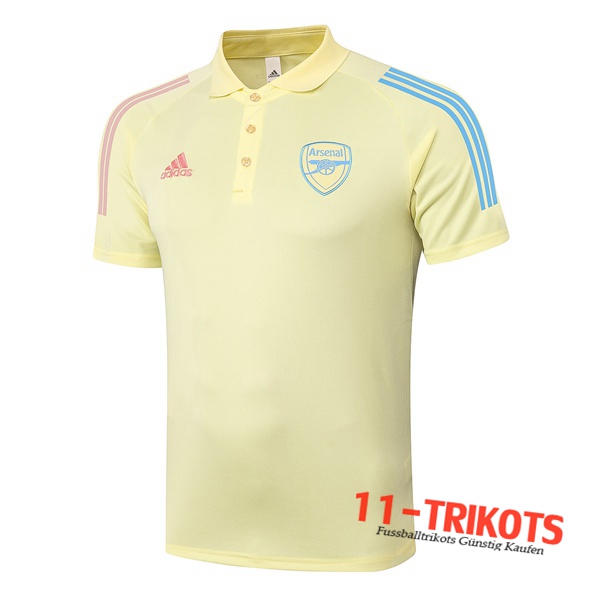 Neuestes Fussball Arsenal Poloshirt Gelb 2020/2021