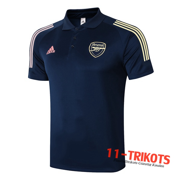 Neuestes Fussball Arsenal Poloshirt Blau Royal 2020/2021