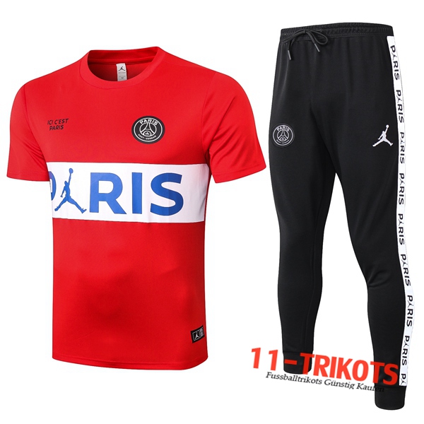 Paris PSG Trainingstrikot + Hose Rot 2020/2021