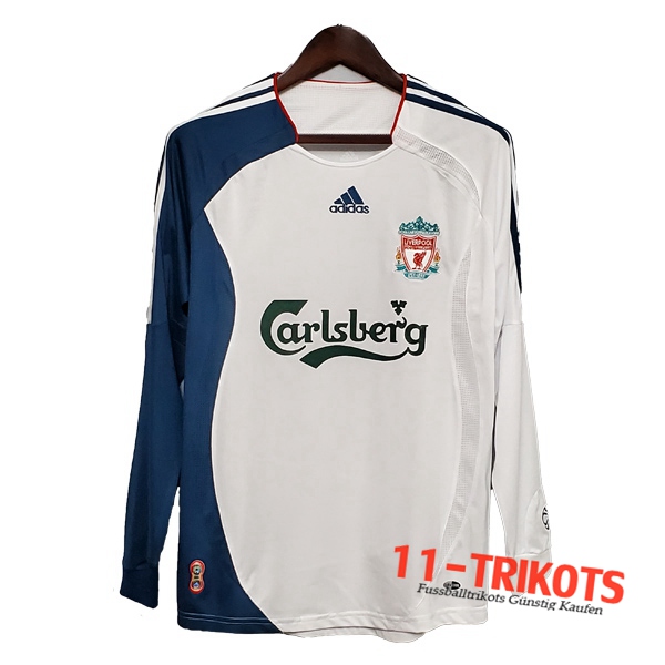 FC Liverpool Retro Langarm Auswärtstrikot 2006/2007