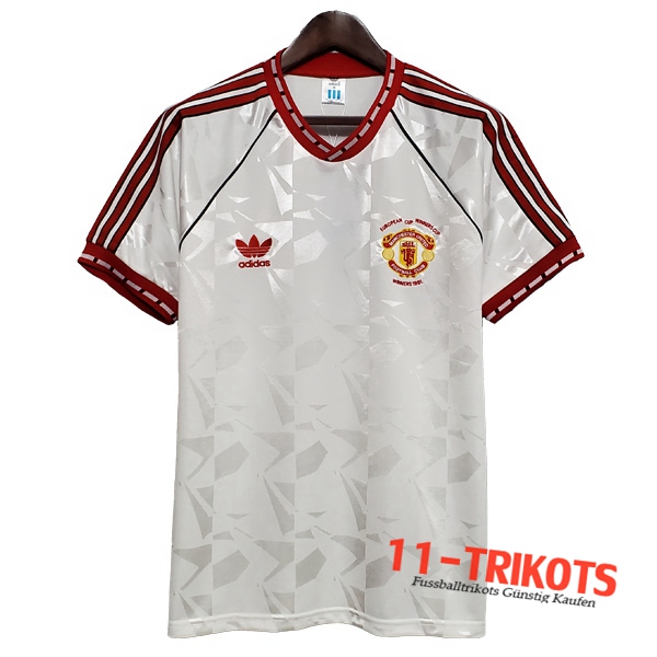 Manchester United Retro Auswärtstrikot 1991