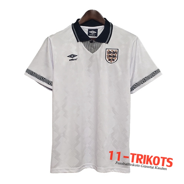 England Retro Heimtrikot 1990