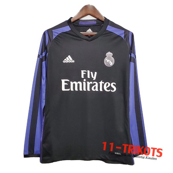 Real Madrid Retro Langarm Third 2015/2016