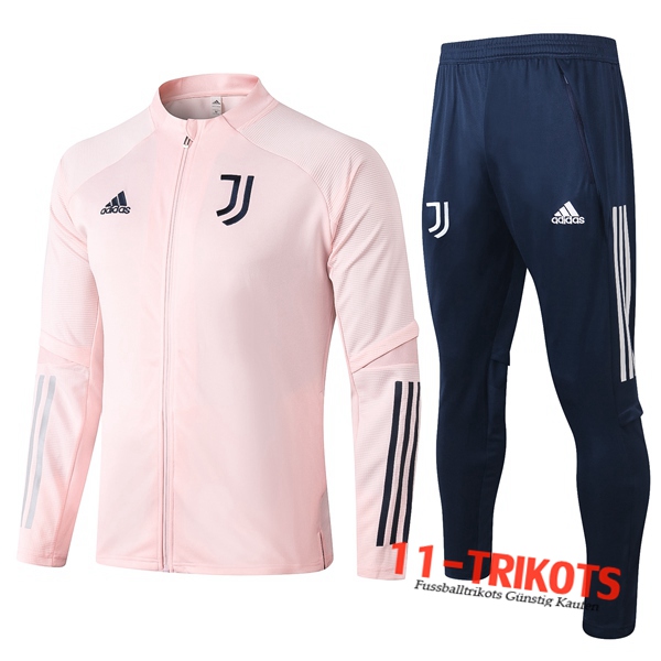 Neuestes Fussball Juventus Trainingsanzug (Jacke) Rose 2020 2021 | 11-trikots