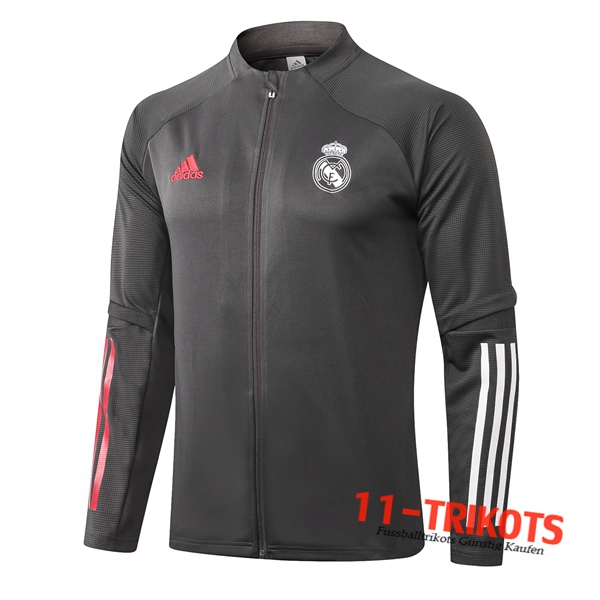 Chaqueta Futbol Real Madrid Gris 2020/2021