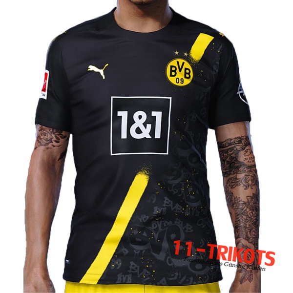 Neuestes Fussball Dortmund BVB Auswärtstrikot 2020 2021 | 11-trikots