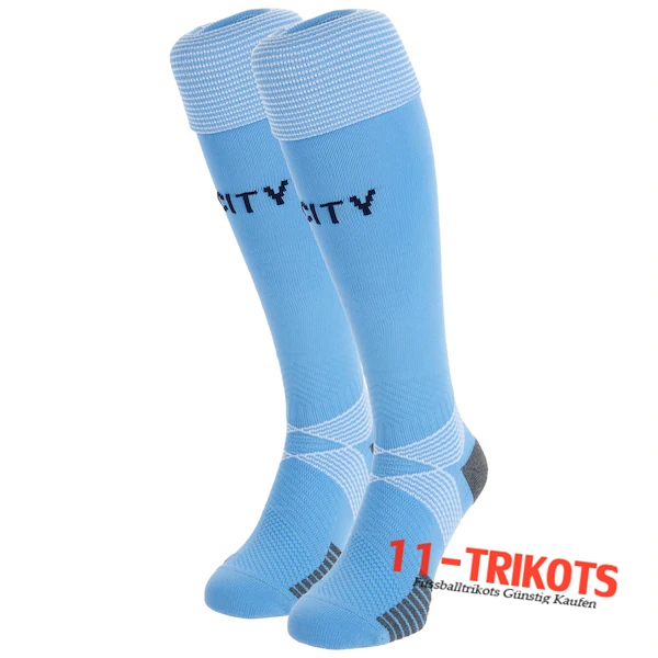 Neuestes Fussball Manchester City Heimsocken 2020 2021 | 11-trikots