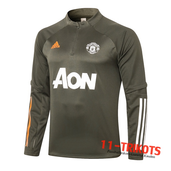 Sudadera de entrenamiento Manchester United Verde 2020/2021