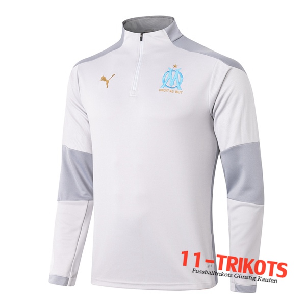 Sudadera de entrenamiento Marsella OM Gris 2020/2021