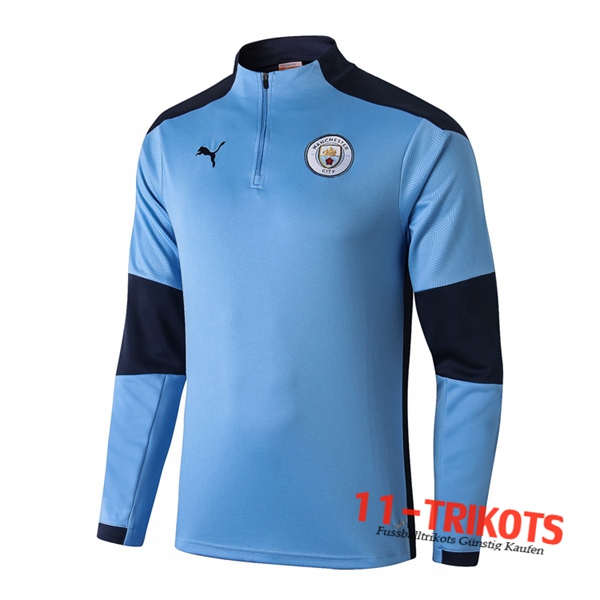 Sudadera de entrenamiento Manchester City Azul 2020/2021