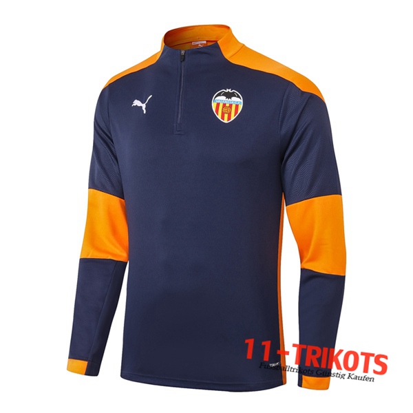 Sudadera de entrenamiento Valencia Azul Royal 2020/2021