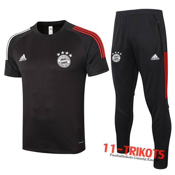 Bayern Munchen Trainingstrikot + Hose Schwarz 2020/2021