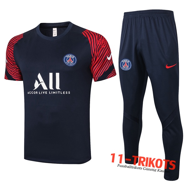 Paris PSG Trainingstrikot + Hose Blau Royal 2020/2021