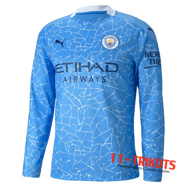 Fussball Manchester City Heimtrikot Manche longue 2020 2021 | 11-trikots