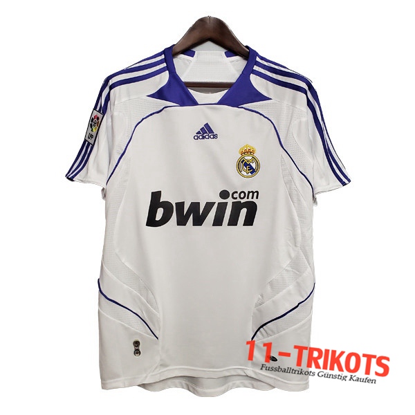 Neuestes Fussball Real Madrid Retro Heimtrikot 2007/2008