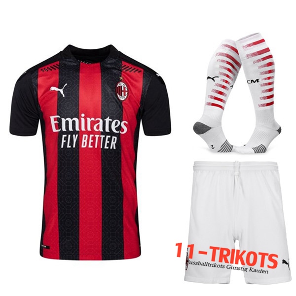 Zusammen Fussball Milan AC Heimtrikot (Short+Socken) 2020/21