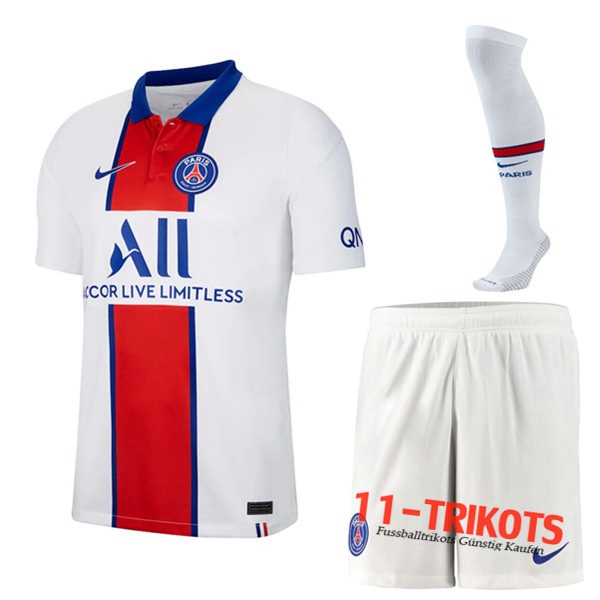 Zusammen Fussball PSG Auswärtstrikot (Short+Socken) 2020/21