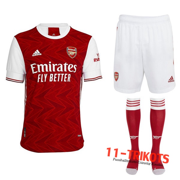Zusammen Fussball Arsenal Heimtrikot (Short+Socken) 2020/21