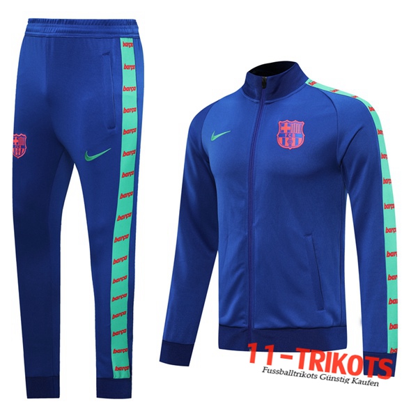 FC Barcelona Trainingsanzug (Jacke) Blau 2020 2021 | 11-trikots