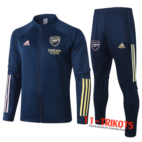 Arsenal Trainingsanzug (Jacke) Blau Royal 2020 2021 | 11-trikots