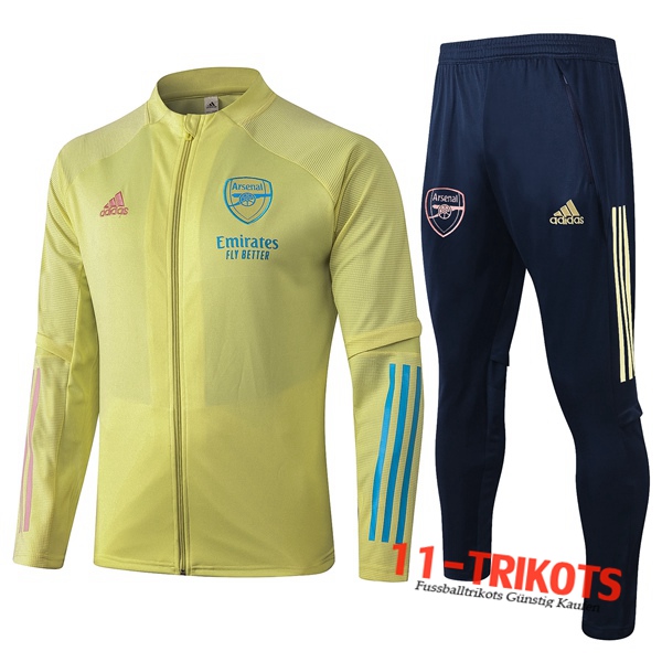 Arsenal Trainingsanzug (Jacke) Gelb 2020 2021 | 11-trikots