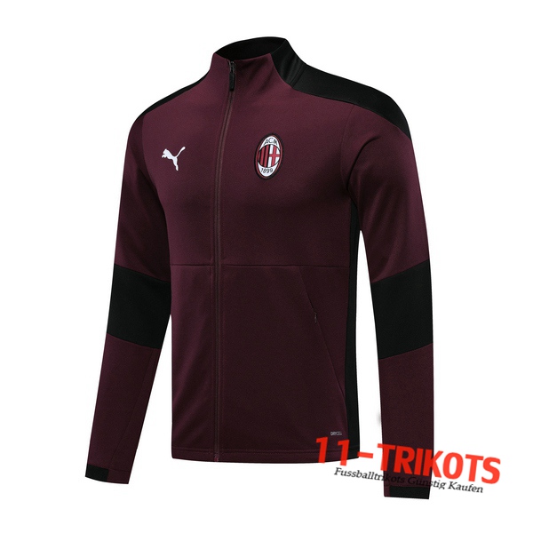 Neuestes Fussball Trainingsjacke Milan AC Rot 2020/2021 | 11-trikots