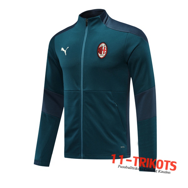 Neuestes Fussball Trainingsjacke Milan AC Grün 2020/2021 | 11-trikots