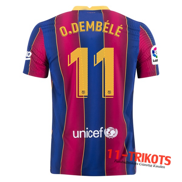 Fussball FC Barcelona (O.DEMBELE 11) Heimtrikot 2020 2021 | 11-trikots