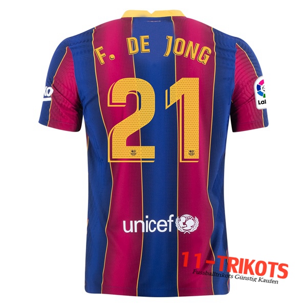 Fussball FC Barcelona (F.DE JONG 21) Heimtrikot 2020 2021 | 11-trikots