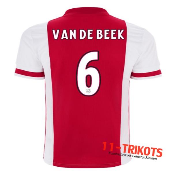 Fussball AFC Ajax (VANDEBEEK 6) Heimtrikot 2020 2021 | 11-trikots