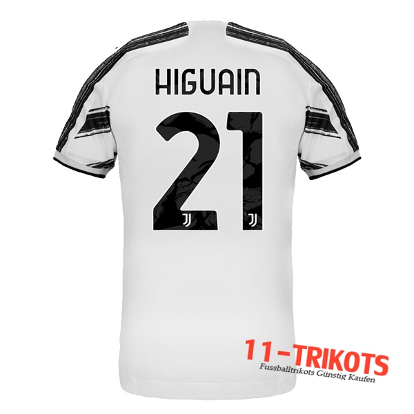 Fussball Juventus (HIGUAIN 21) Heimtrikot 2020 2021 | 11-trikots