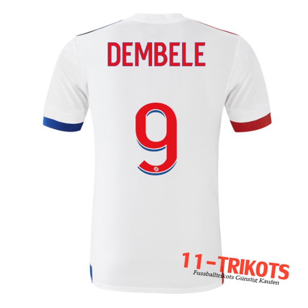 Fussball Lyon OL (DEMBELE 9) Heimtrikot 2020 2021 | 11-trikots