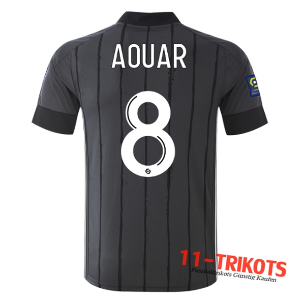 Fussball Lyon OL (AOUAR 8) Auswärtstrikot 2020 2021 | 11-trikots