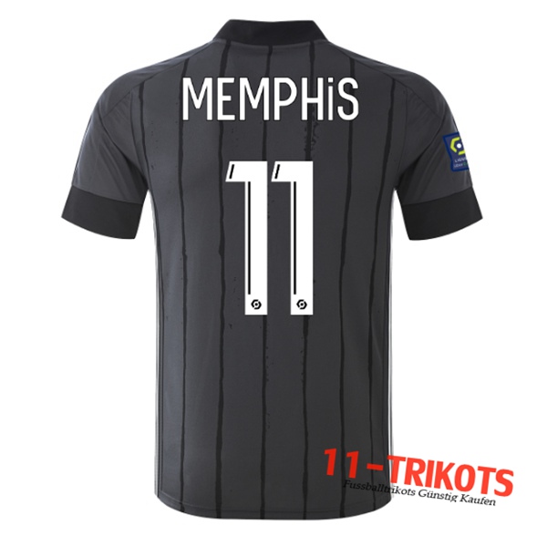 Fussball Lyon OL (MEMPHIS 11) Auswärtstrikot 2020 2021 | 11-trikots