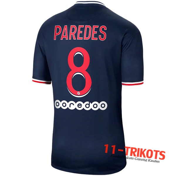 Fussball PSG (Paredes 8) Heimtrikot 2020 2021 | 11-trikots