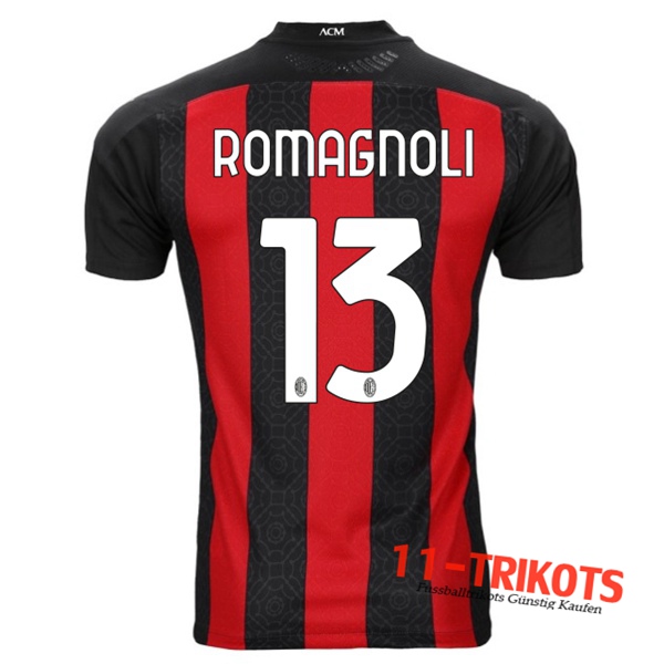 Fussball Milan AC (ROMAGNOLI 13) Heimtrikot 2020 2021 | 11-trikots