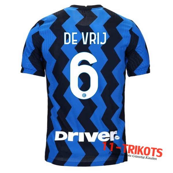 Fussball Inter Milan (DE VRIJ 6) Heimtrikot 2020 2021 | 11-trikots