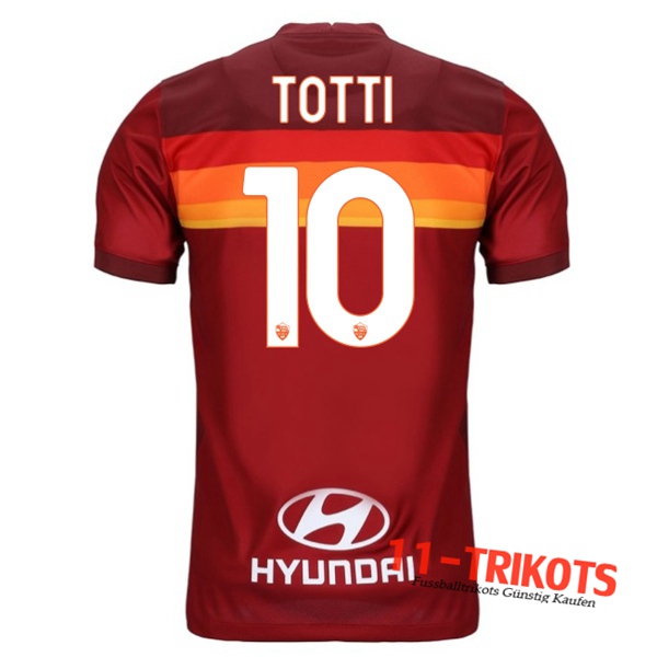 Fussball AS Roma (TOTTI 10) Heimtrikot 2020 2021 | 11-trikots