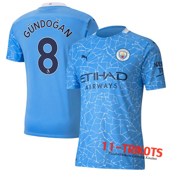 Fussball Manchester City (Gundogan 8) Heimtrikot 2020 2021 | 11-trikots