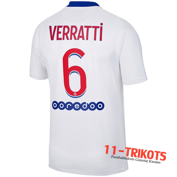 Fussball PSG (Verratti 6) Auswärtstrikot 2020 2021 | 11-trikots