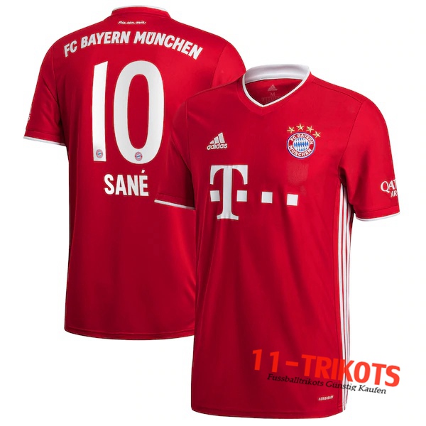Fussball Bayern Munchen (Sané 10) Heimtrikot 2020 2021 | 11-trikots