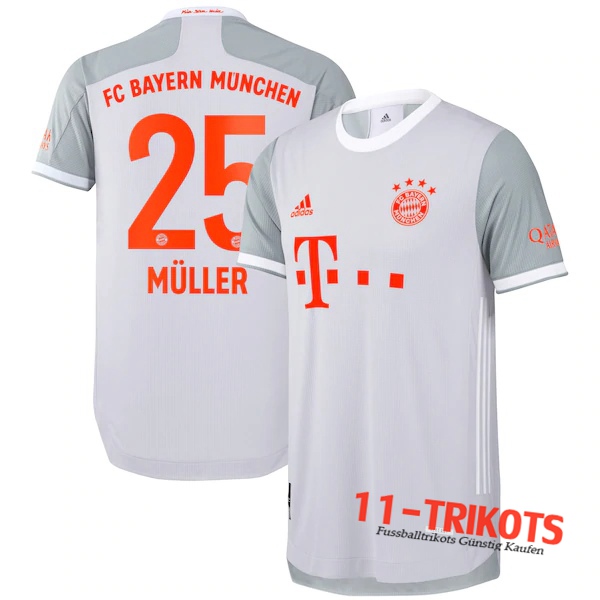 Fussball Bayern Munchen (Müller 25) Auswärtstrikot 2020 2021 | 11-trikots