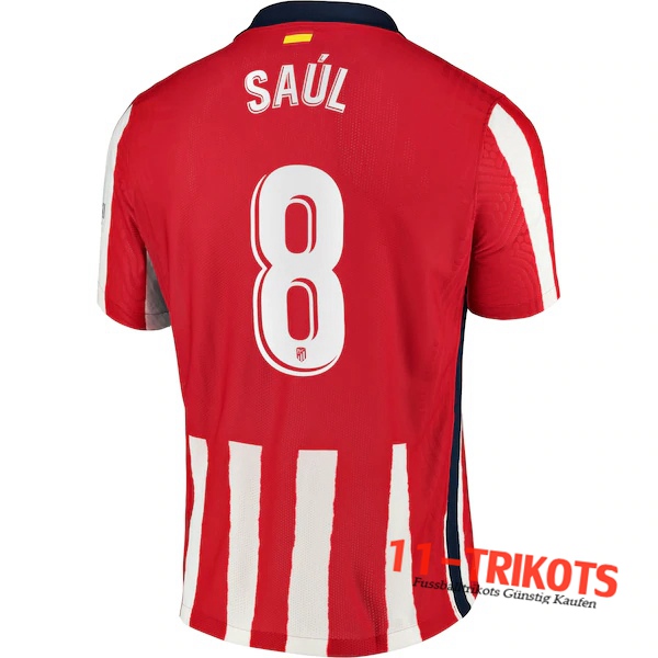 Fussball Atletico Madrid (Saul 8) Heimtrikot 2020 2021 | 11-trikots