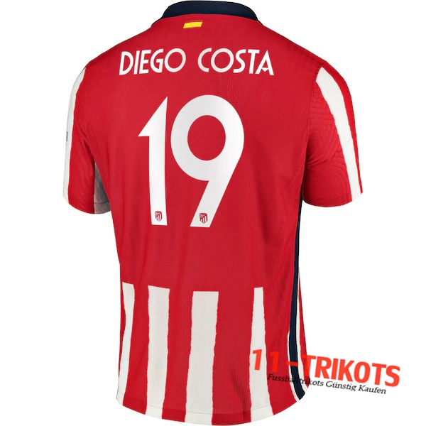 Fussball Atletico Madrid (Diego Costa 19) Heimtrikot 2020 2021 | 11-trikots