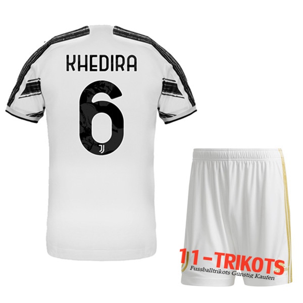 Fussball Juventus (KHEDIRA 6) Kinder Heimtrikot 2020 2021 | 11-trikots