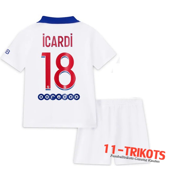 Fussball PSG (Icardi 18) Kinder Auswärtstrikot 2020 2021 | 11-trikots