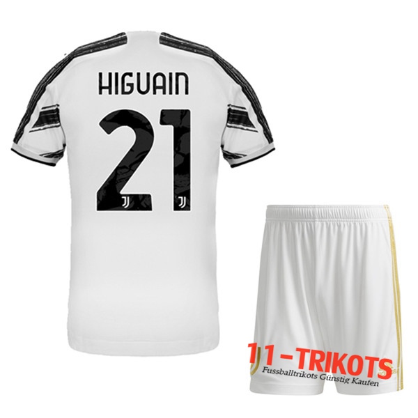 Fussball Juventus (HIGUAIN 21) Kinder Heimtrikot 2020 2021 | 11-trikots