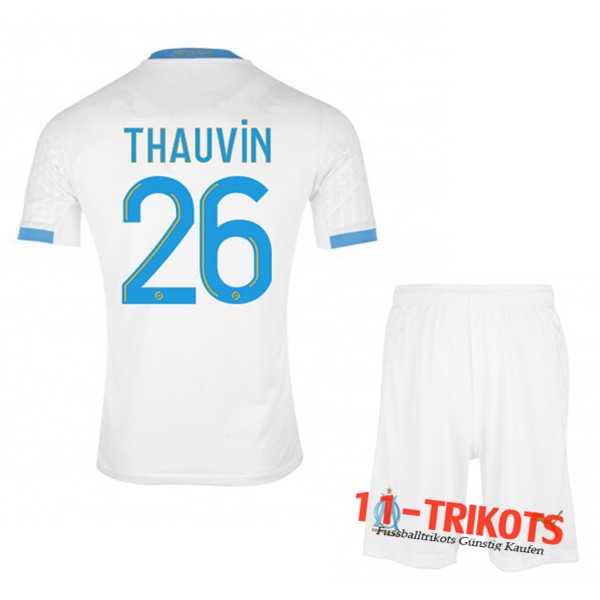 Fussball Marseille OM (Thauvin 26) Kinder Heimtrikot 2020 2021 | 11-trikots